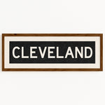 Framed Cleveland Ohio Bus Scroll - Tejas Country Club
