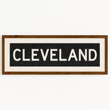 Framed Cleveland Ohio Bus Scroll - Tejas Country Club