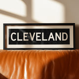 Framed Cleveland Ohio Bus Scroll - Tejas Country Club
