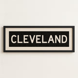 Framed Cleveland Ohio Bus Scroll - Tejas Country Club