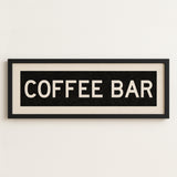 Framed Coffee Bar Bus Scroll Sign