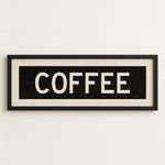 Framed Coffee Bus Scroll Sign - Tejas Country Club