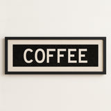 Framed Coffee Bus Scroll Sign - Tejas Country Club