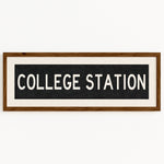 Framed College Station Texas Bus Scroll - Tejas Country Club