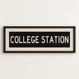 Framed College Station Texas Bus Scroll - Tejas Country Club
