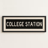 Framed College Station Texas Bus Scroll - Tejas Country Club