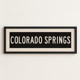 Framed Colorado Springs Colorado Bus Scroll
