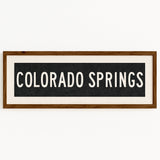 Framed Colorado Springs Colorado Bus Scroll