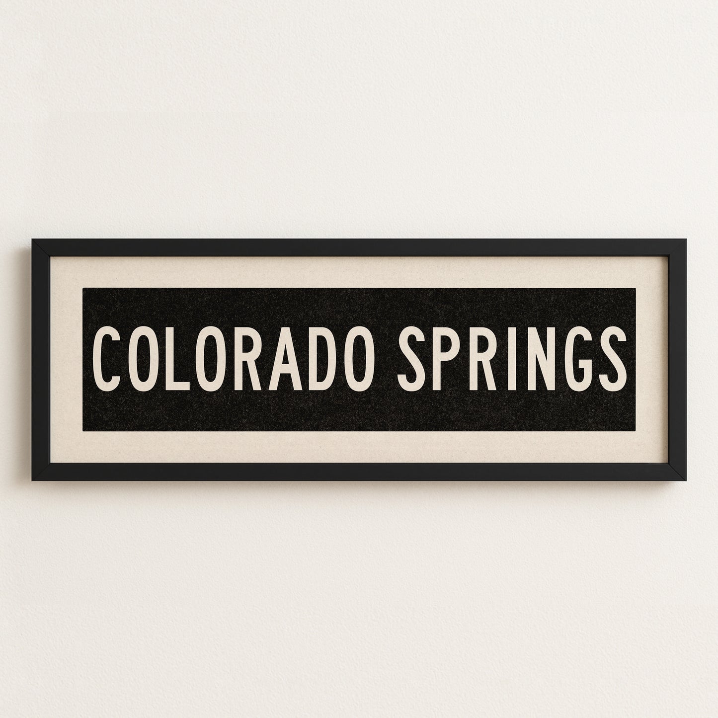 Framed Colorado Springs Colorado Bus Scroll