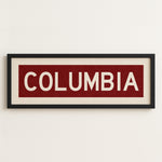Framed Columbia Scarlet Bus Scroll - Tejas Country Club