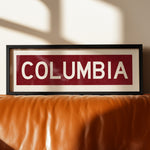 Framed Columbia Scarlet Bus Scroll - Tejas Country Club
