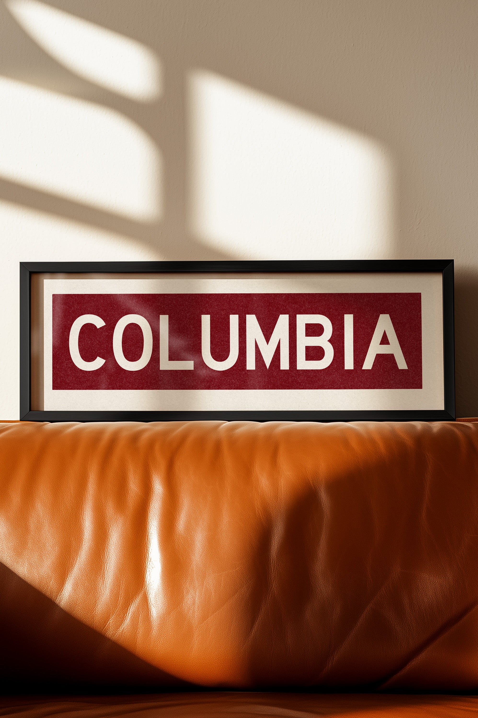 Framed Columbia Scarlet Bus Scroll - Tejas Country Club