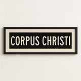Framed Corpus Christi Texas Bus Scroll - Tejas Country Club