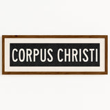 Framed Corpus Christi Texas Bus Scroll - Tejas Country Club