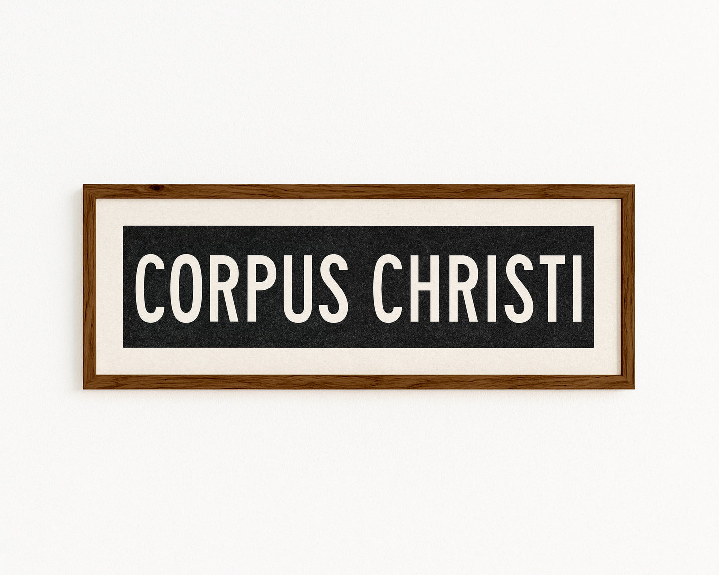 Framed Corpus Christi Texas Bus Scroll - Tejas Country Club