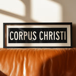 Framed Corpus Christi Texas Bus Scroll - Tejas Country Club