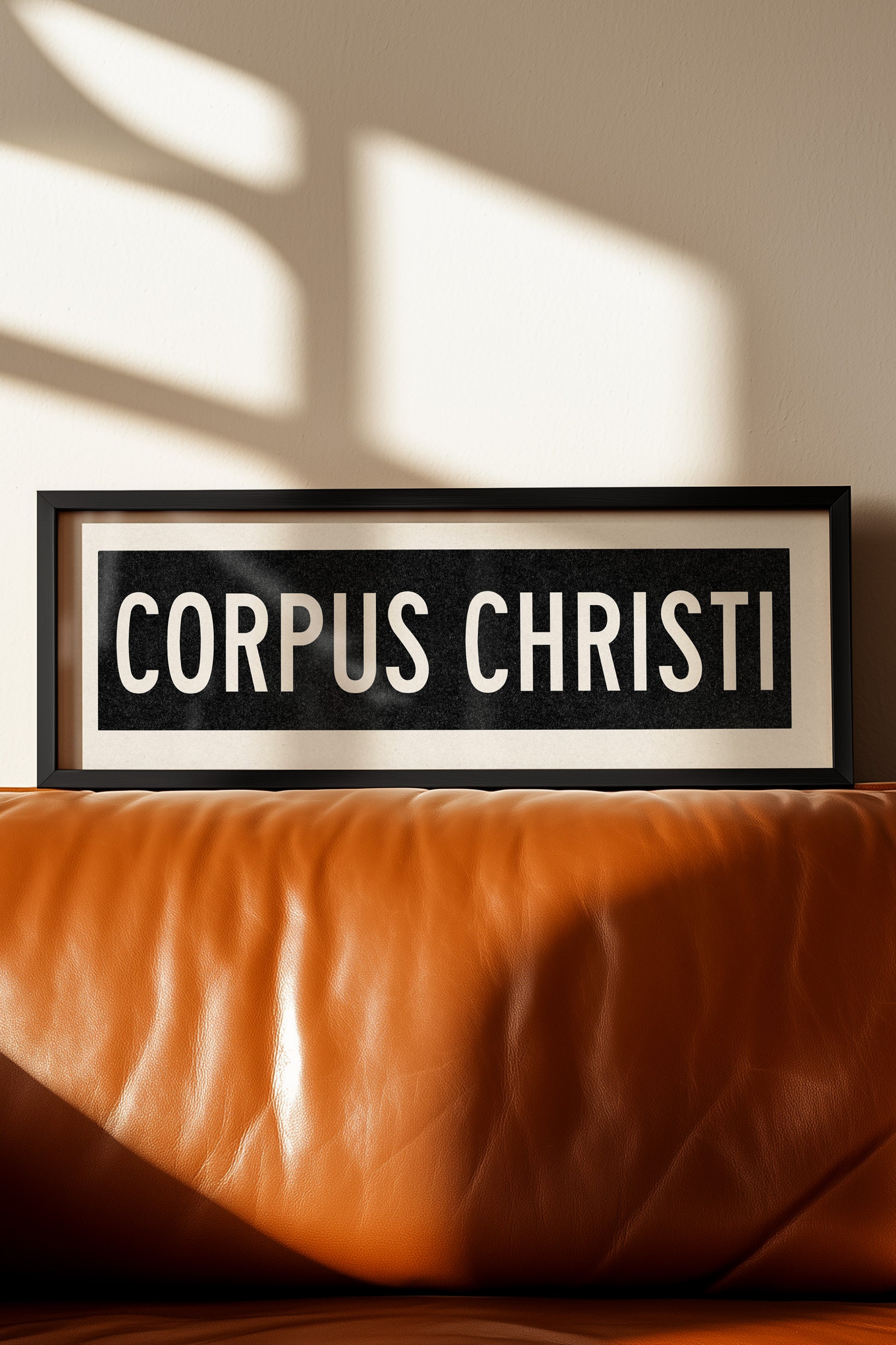 Framed Corpus Christi Texas Bus Scroll - Tejas Country Club