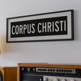 Framed Corpus Christi Texas Bus Scroll - Tejas Country Club