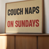 Couch Naps On Sundays Poster Print - Tejas Country Club