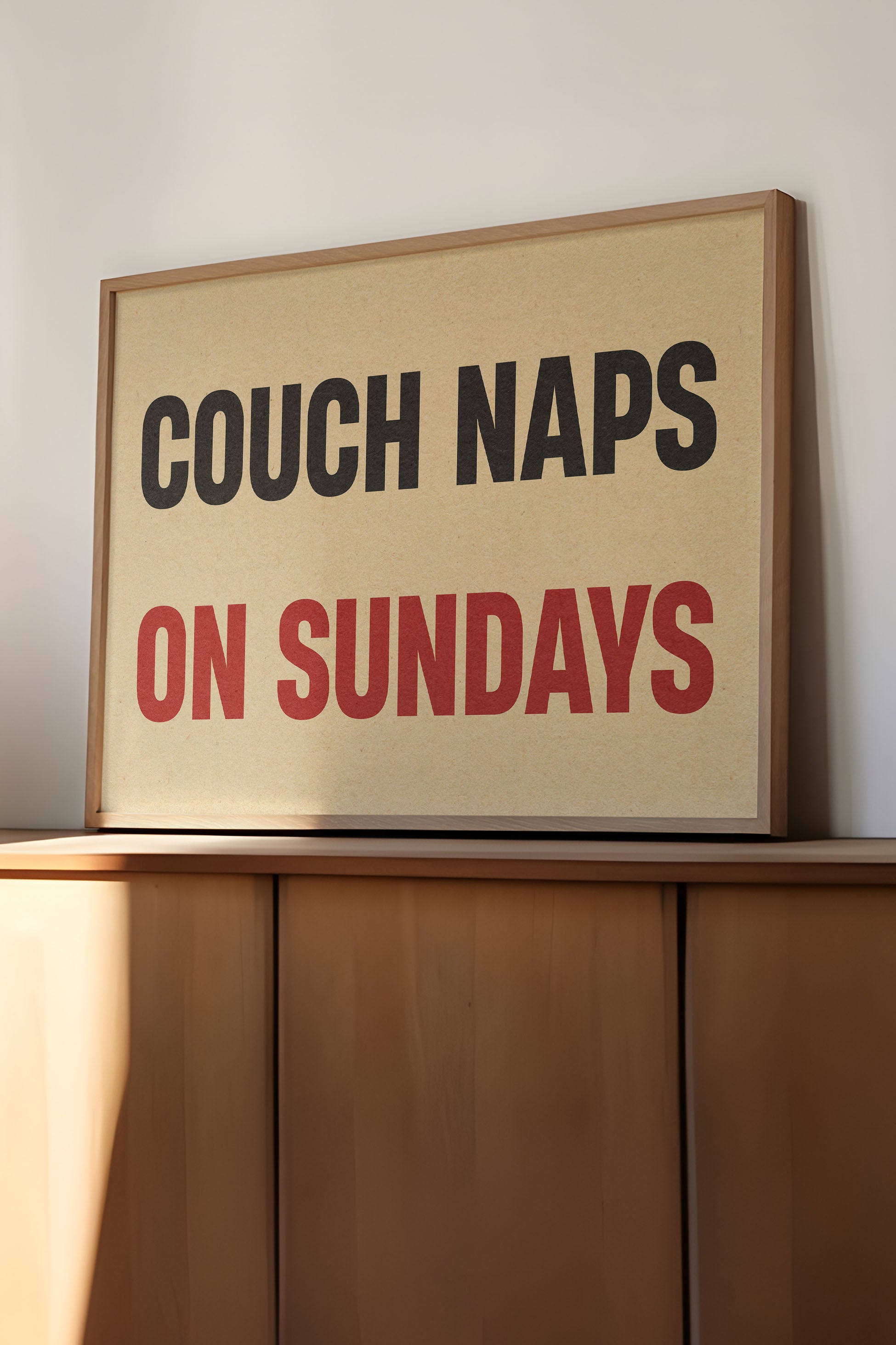 Couch Naps On Sundays Poster Print - Tejas Country Club