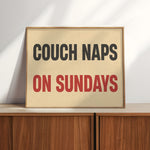 Couch Naps On Sundays Poster Print - Tejas Country Club