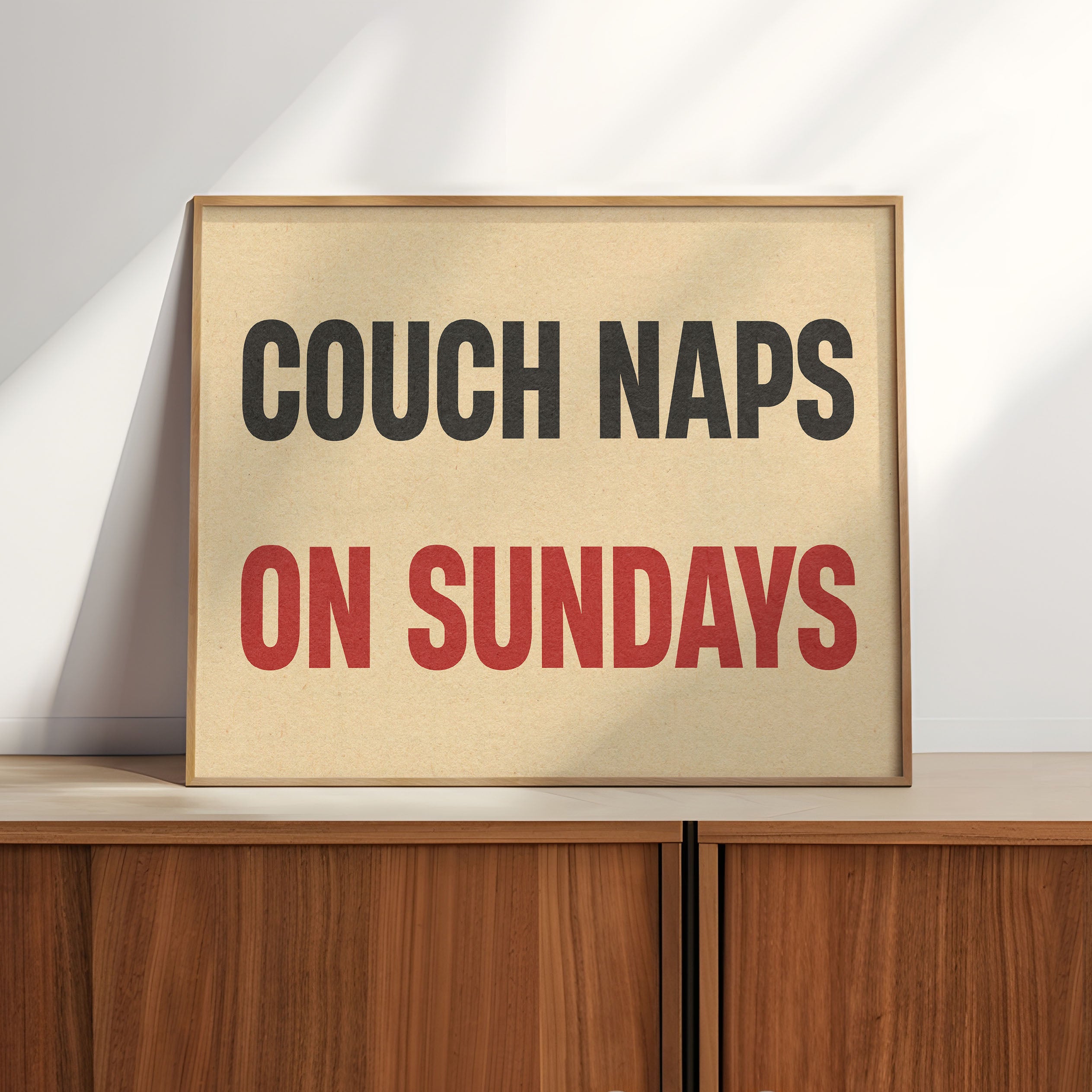 Couch Naps On Sundays Poster Print - Tejas Country Club