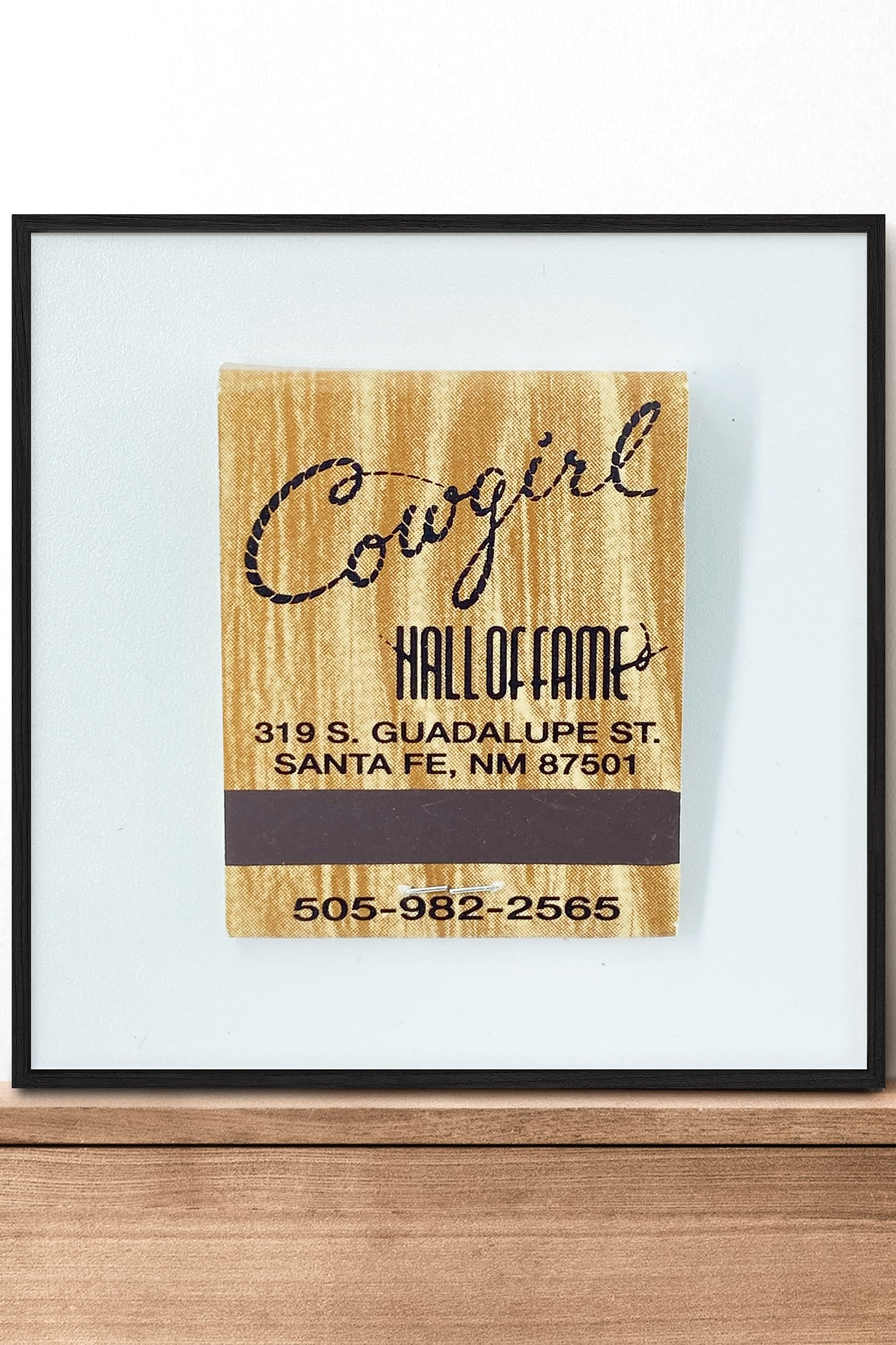 Cowgirl Hall of Fame Santa Fe New Mexico Matchbook Photography Print