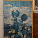 Denim Decor Prickly Pear Cactus Desert Landscape Print #2 - Tejas Country Club