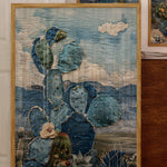Denim Decor Prickly Pear Cactus Desert Landscape Print #3 - Tejas Country Club