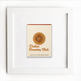 Dallas Country Club Matchbook Print