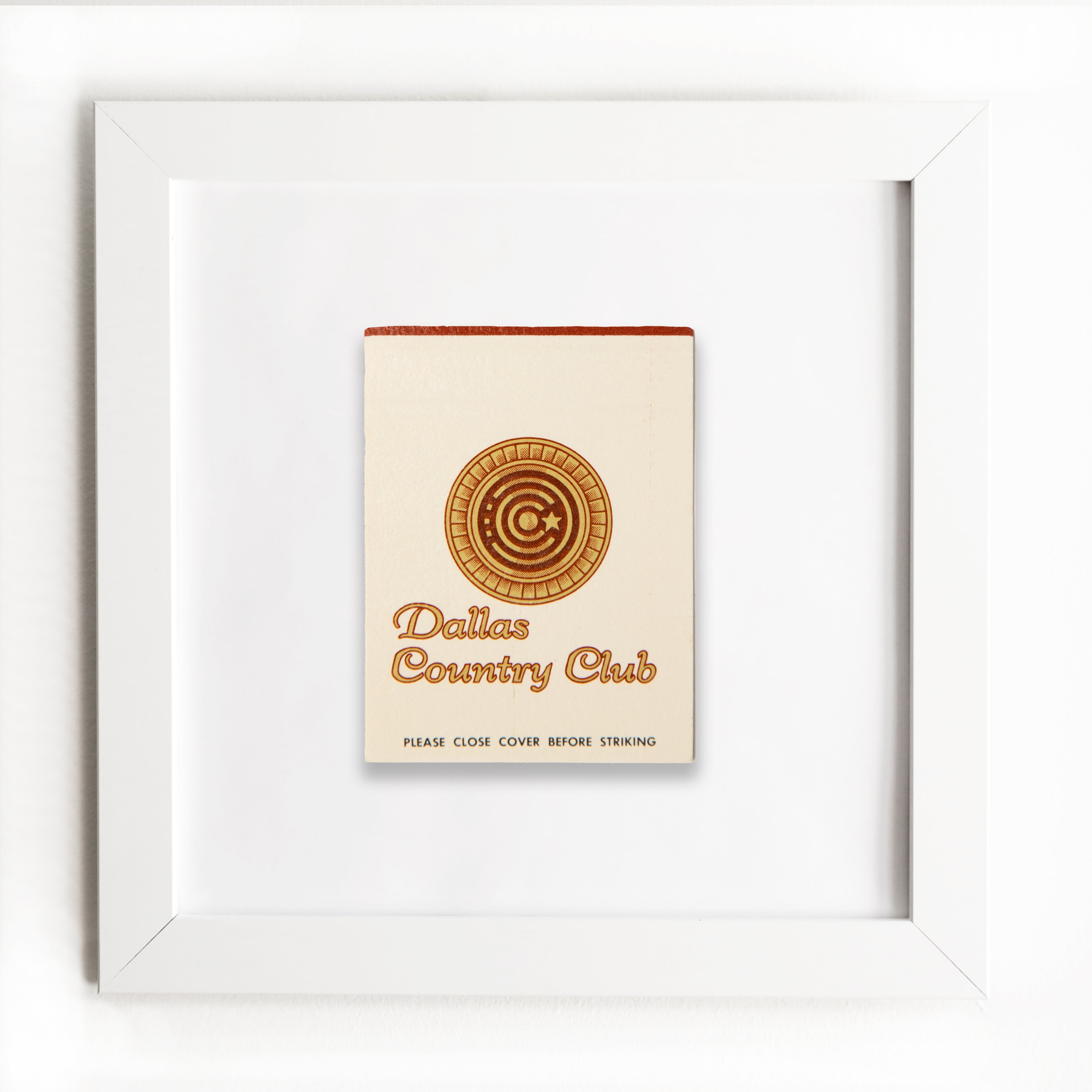 Dallas Country Club Matchbook Print
