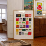 Dallas Texas Matchbook Collage Art Poster - Tejas Country Club