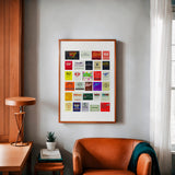 Dallas Texas Matchbook Collage Art Poster - Tejas Country Club