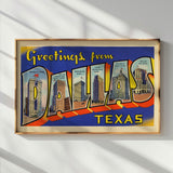 Greetings From Dallas Texas Vintage Postcard Print - Tejas Country Club