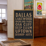Dallas Texas Subway Scroll - Tejas Country Club