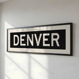 Framed Denver Colorado Bus Scroll - Tejas Country Club
