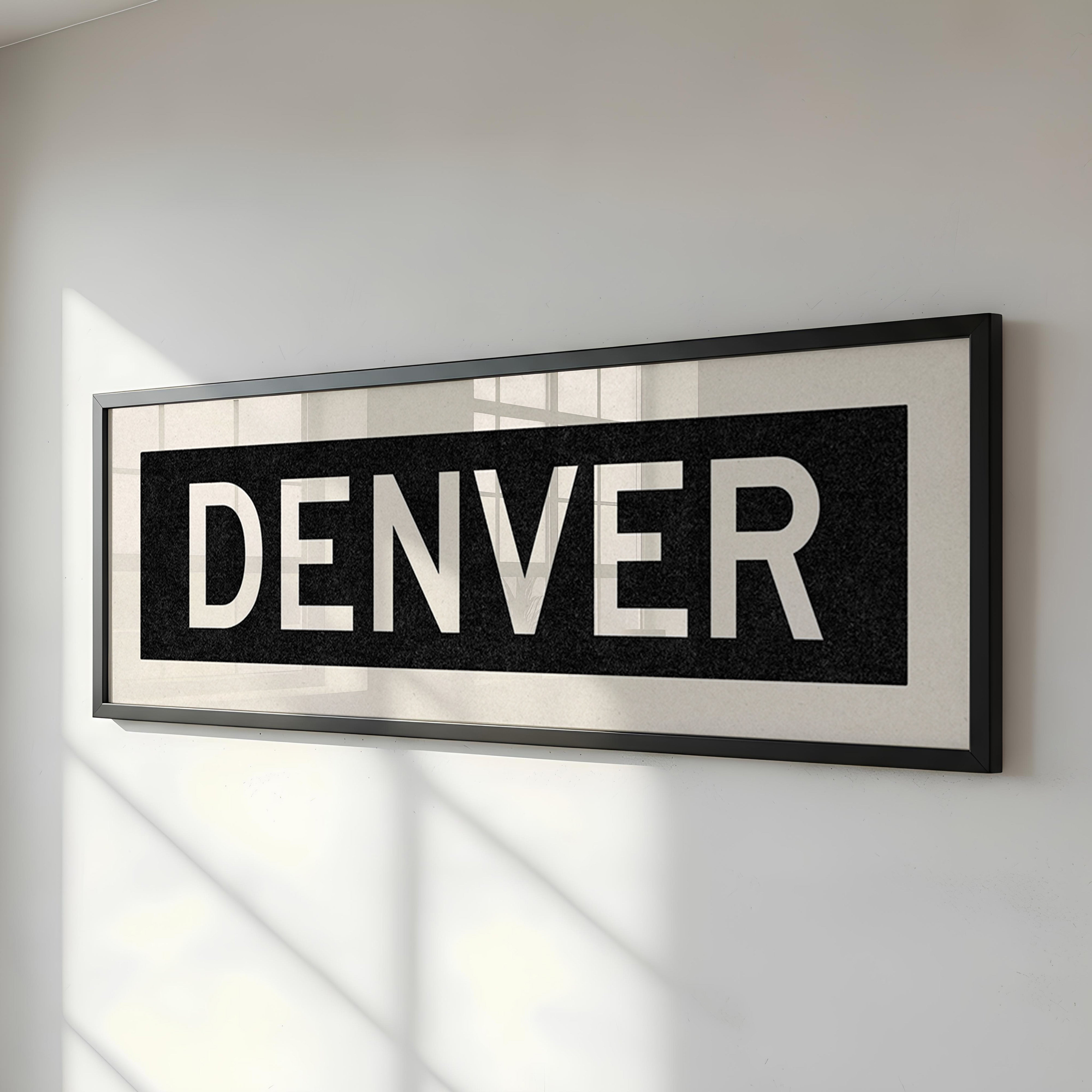 Framed Denver Colorado Bus Scroll - Tejas Country Club
