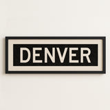 Framed Denver Colorado Bus Scroll - Tejas Country Club