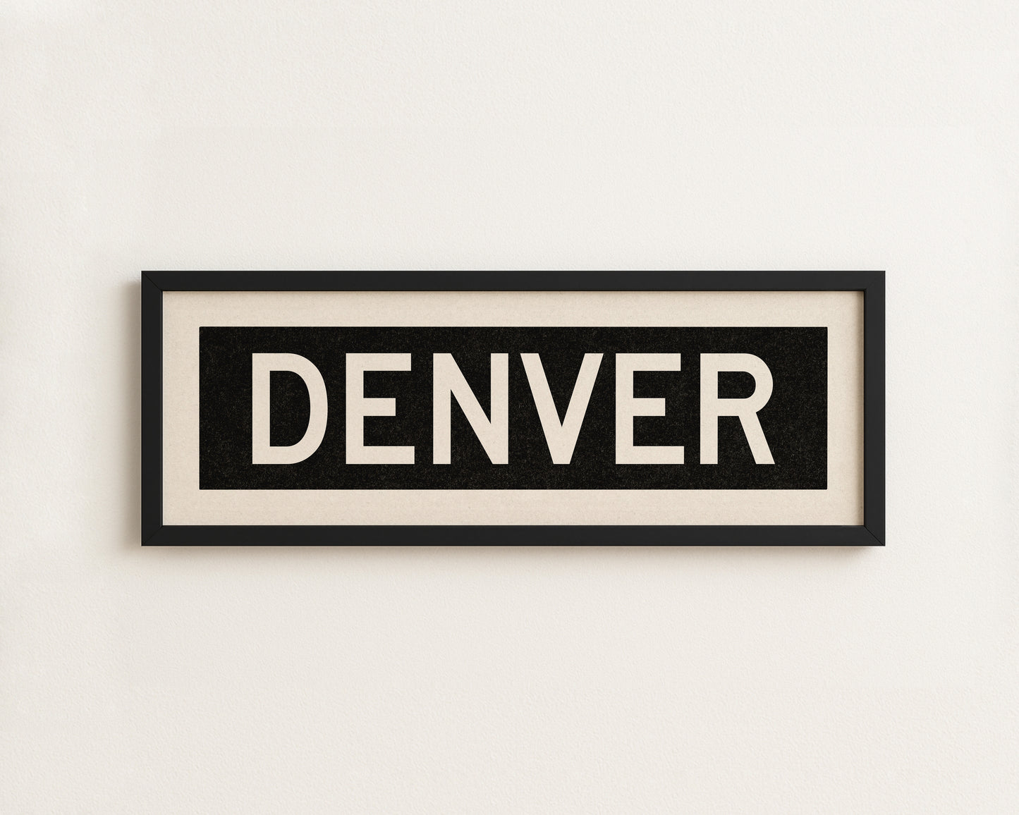 Framed Denver Colorado Bus Scroll