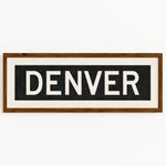 Framed Denver Colorado Bus Scroll - Tejas Country Club