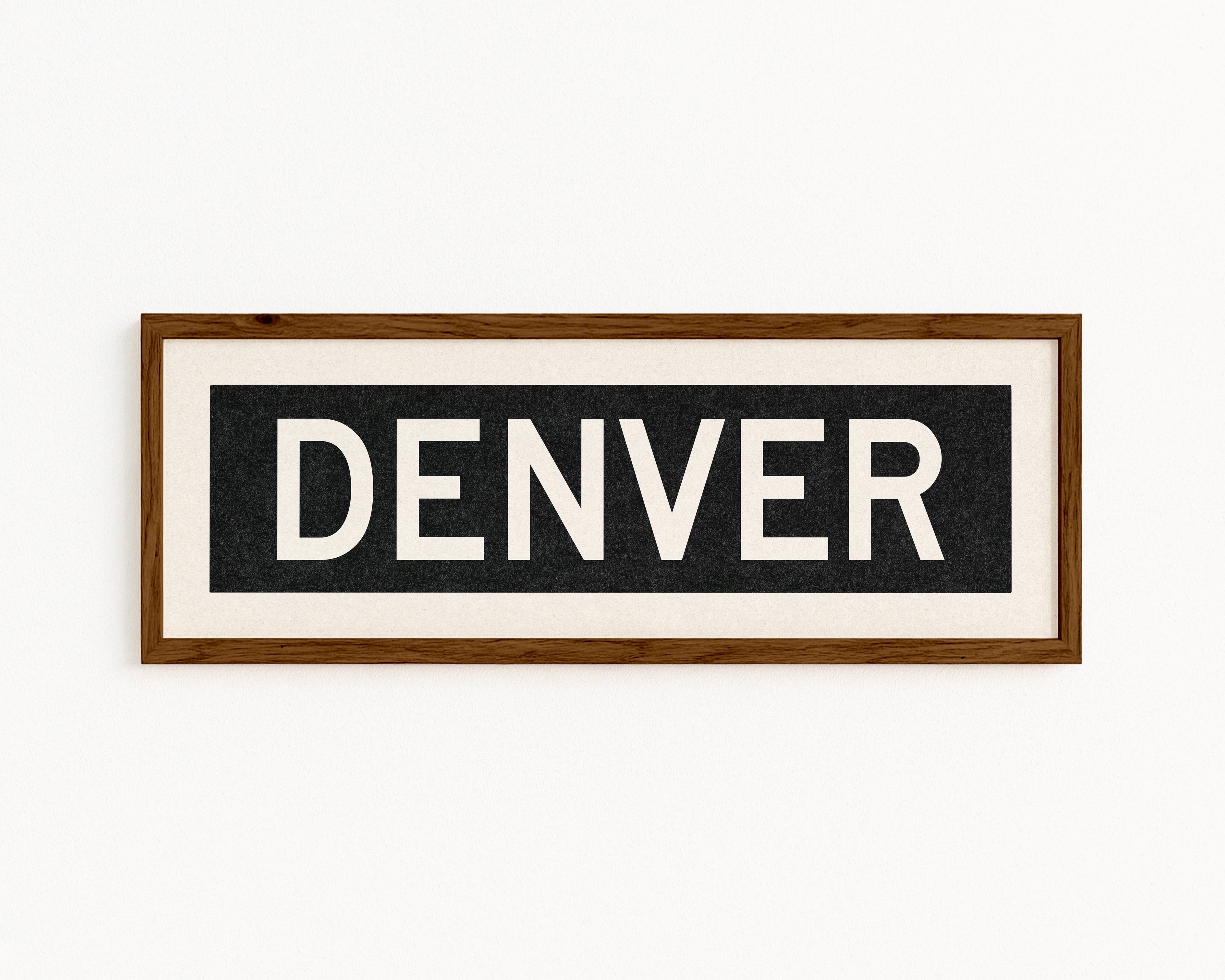 Framed Denver Colorado Bus Scroll - Tejas Country Club