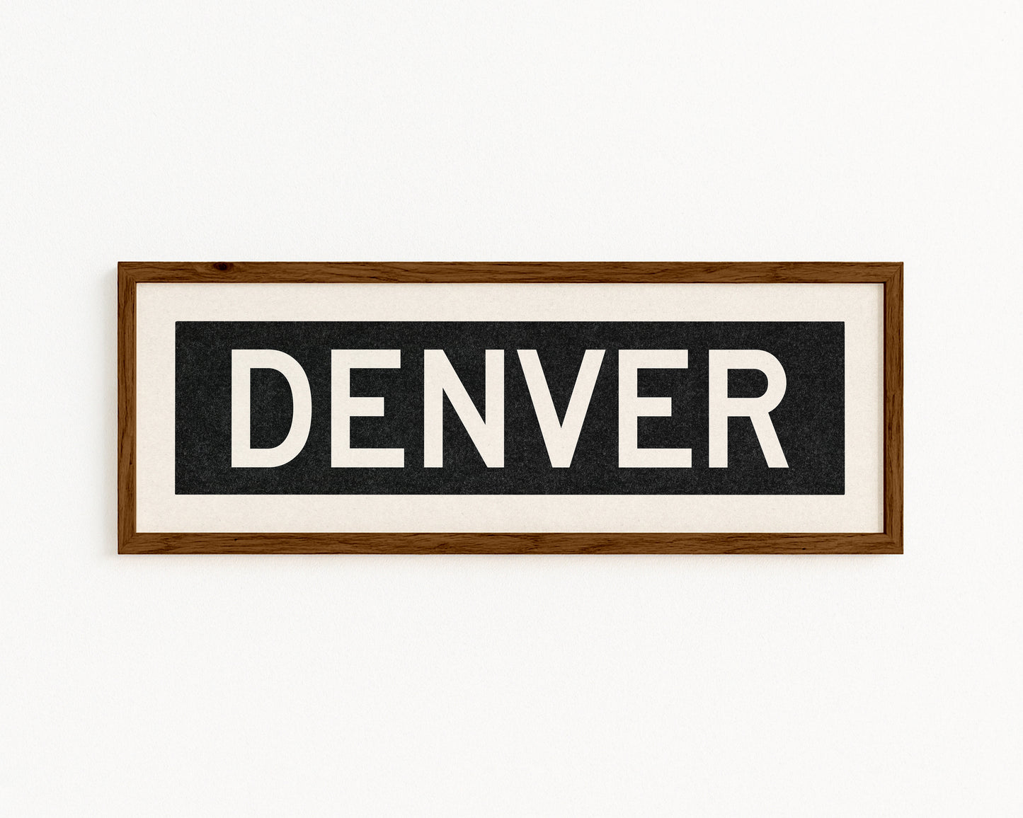 Framed Denver Colorado Bus Scroll