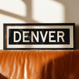 Framed Denver Colorado Bus Scroll - Tejas Country Club