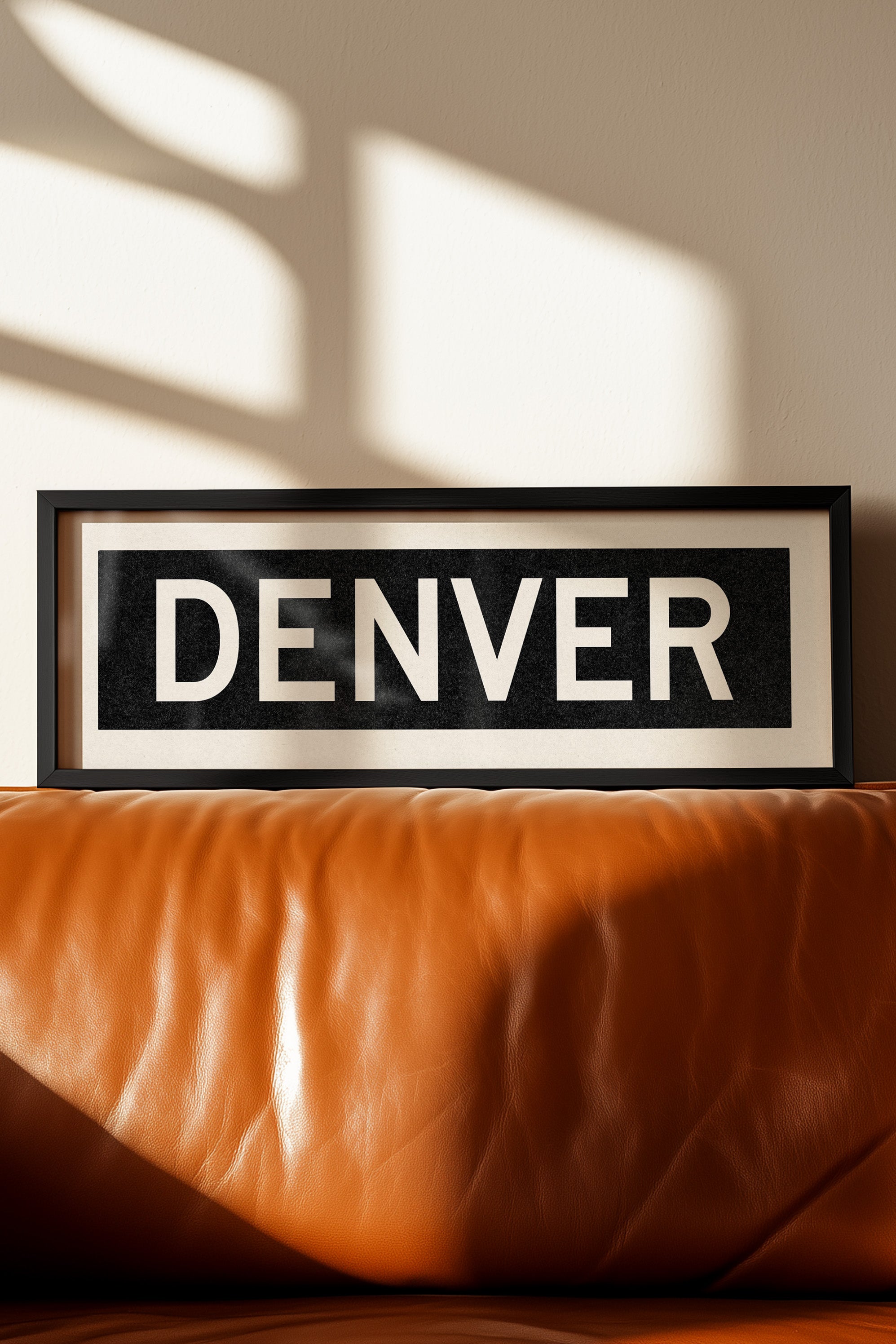 Framed Denver Colorado Bus Scroll - Tejas Country Club