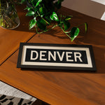 Framed Denver Colorado Bus Scroll - Tejas Country Club