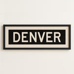 Framed Denver Colorado Bus Scroll - Tejas Country Club