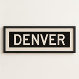Framed Denver Colorado Bus Scroll - Tejas Country Club