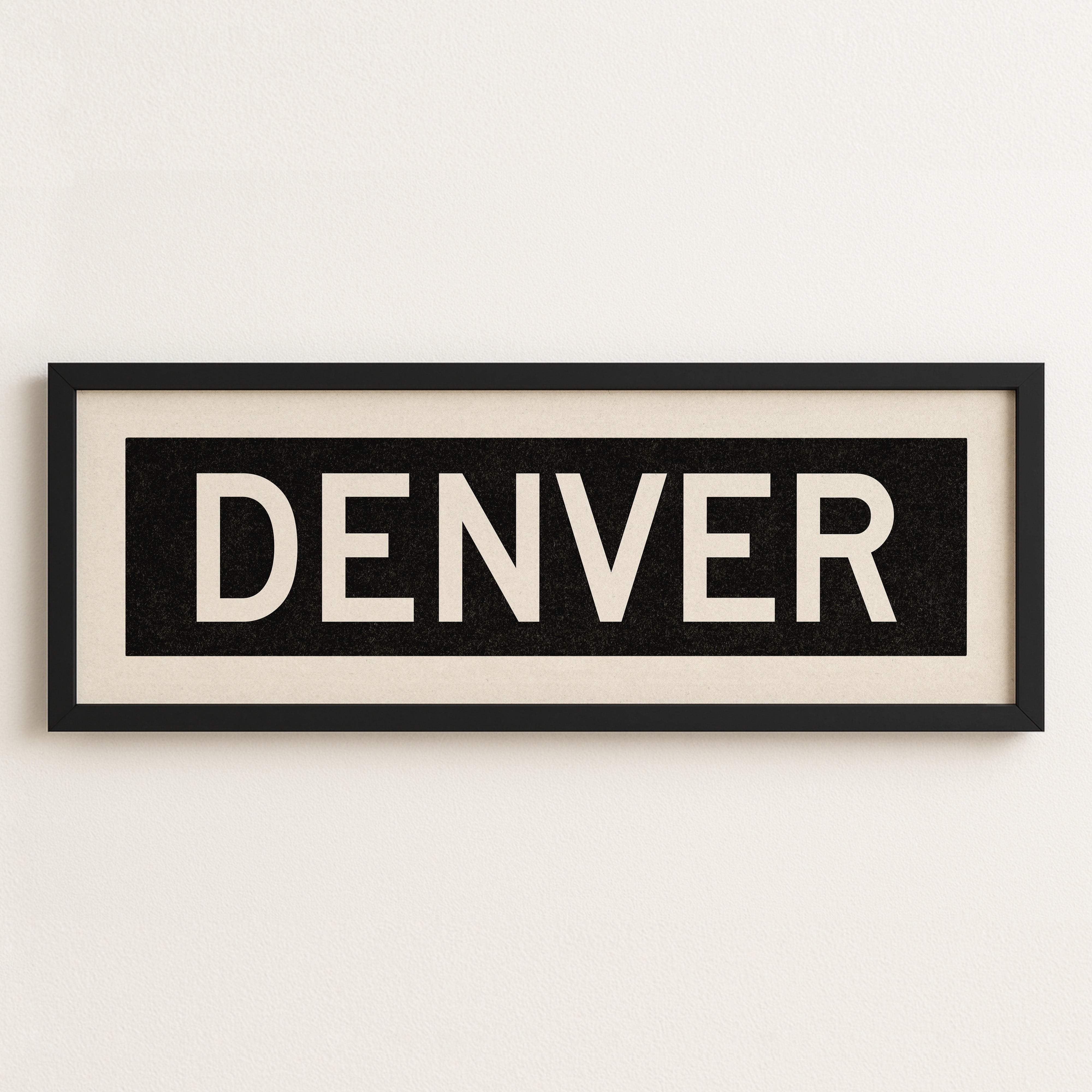 Framed Denver Colorado Bus Scroll - Tejas Country Club