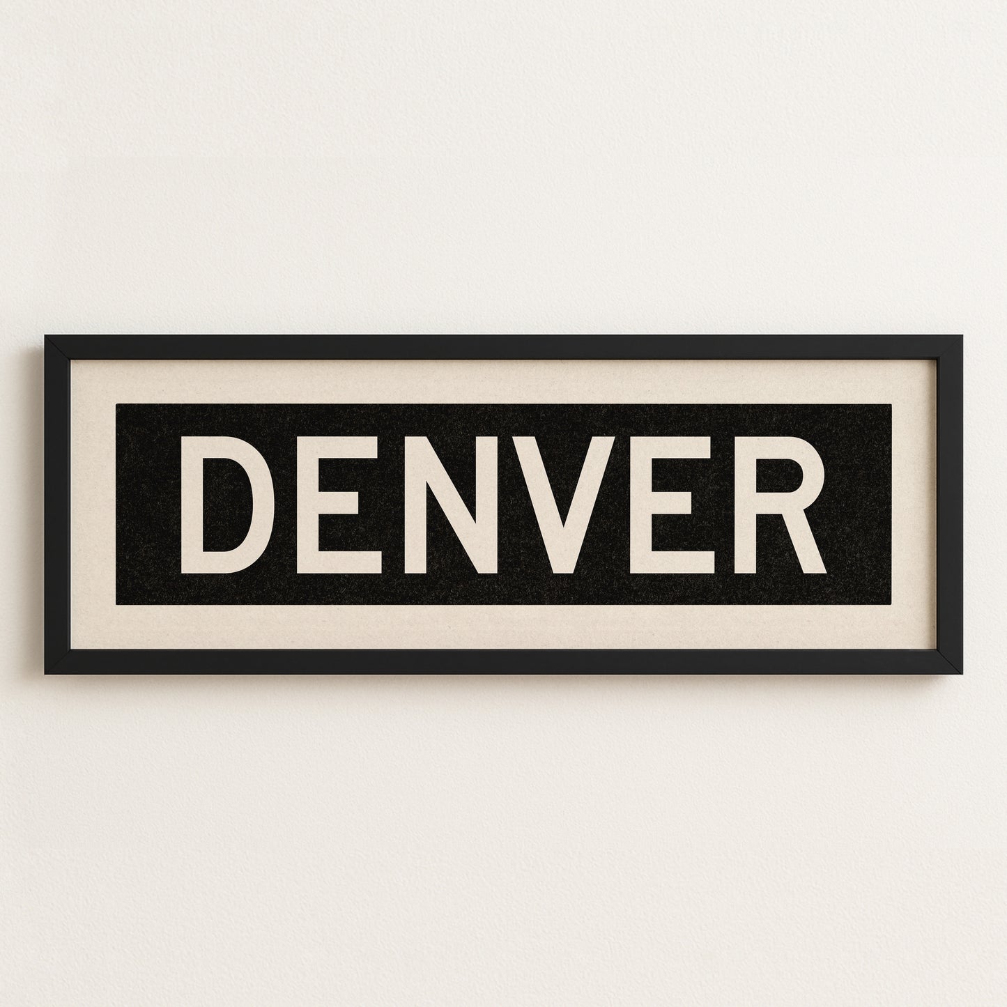 Framed Denver Colorado Bus Scroll
