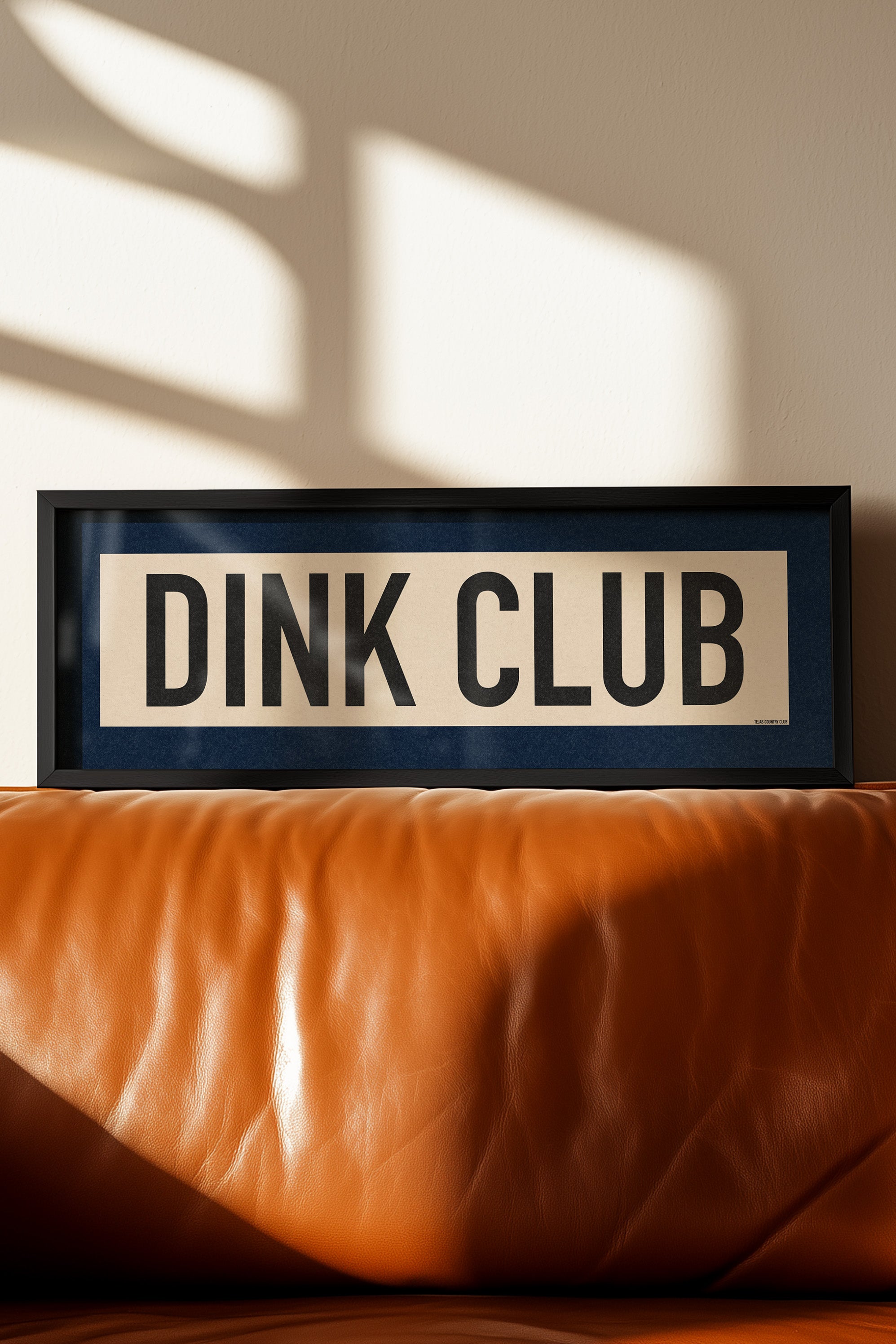 Framed Dink Club Pickleball Art Scroll Sign - Tejas Country Club